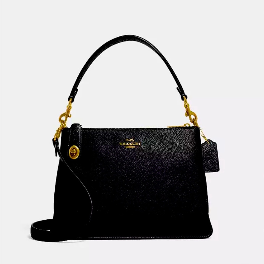 Coach double zip shoulder bag-